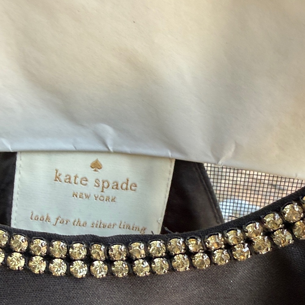 Kate Spade Black Dress with Gold Accents